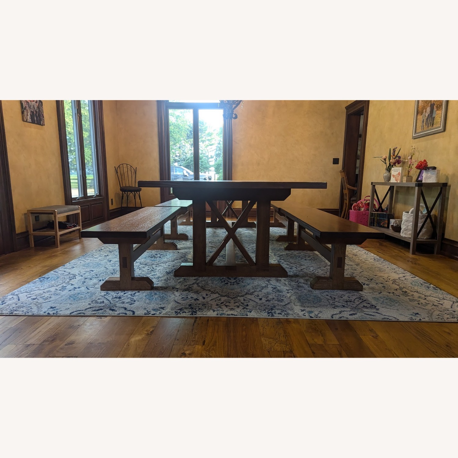 Custom Solid Red Oak Dining Table - image-3