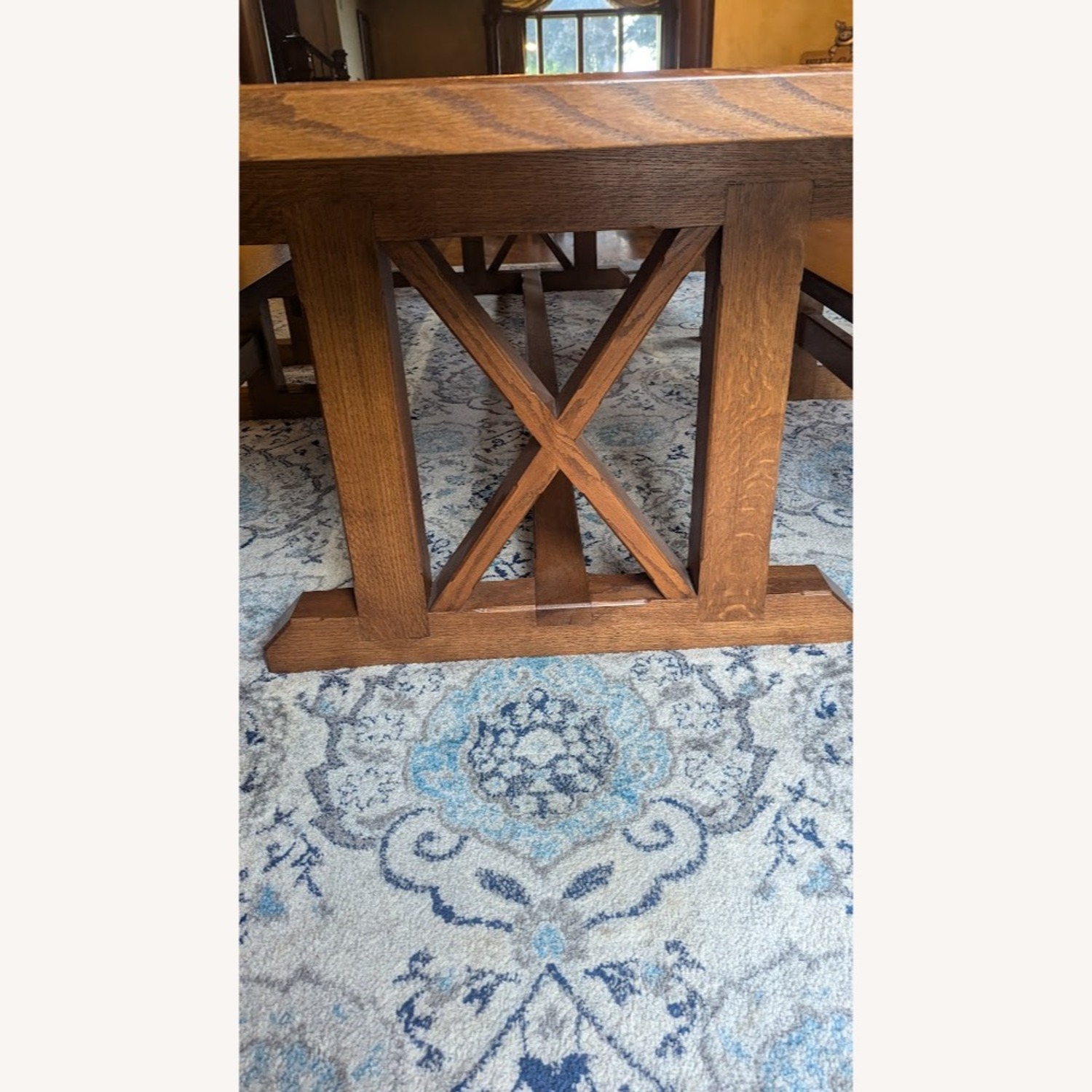 Custom Solid Red Oak Dining Table - image-4