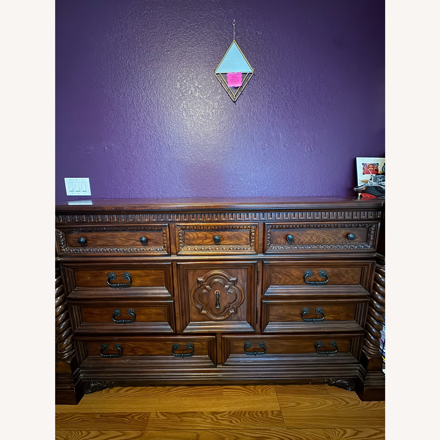 Mahogany Classic Wood Dresser  - image-1