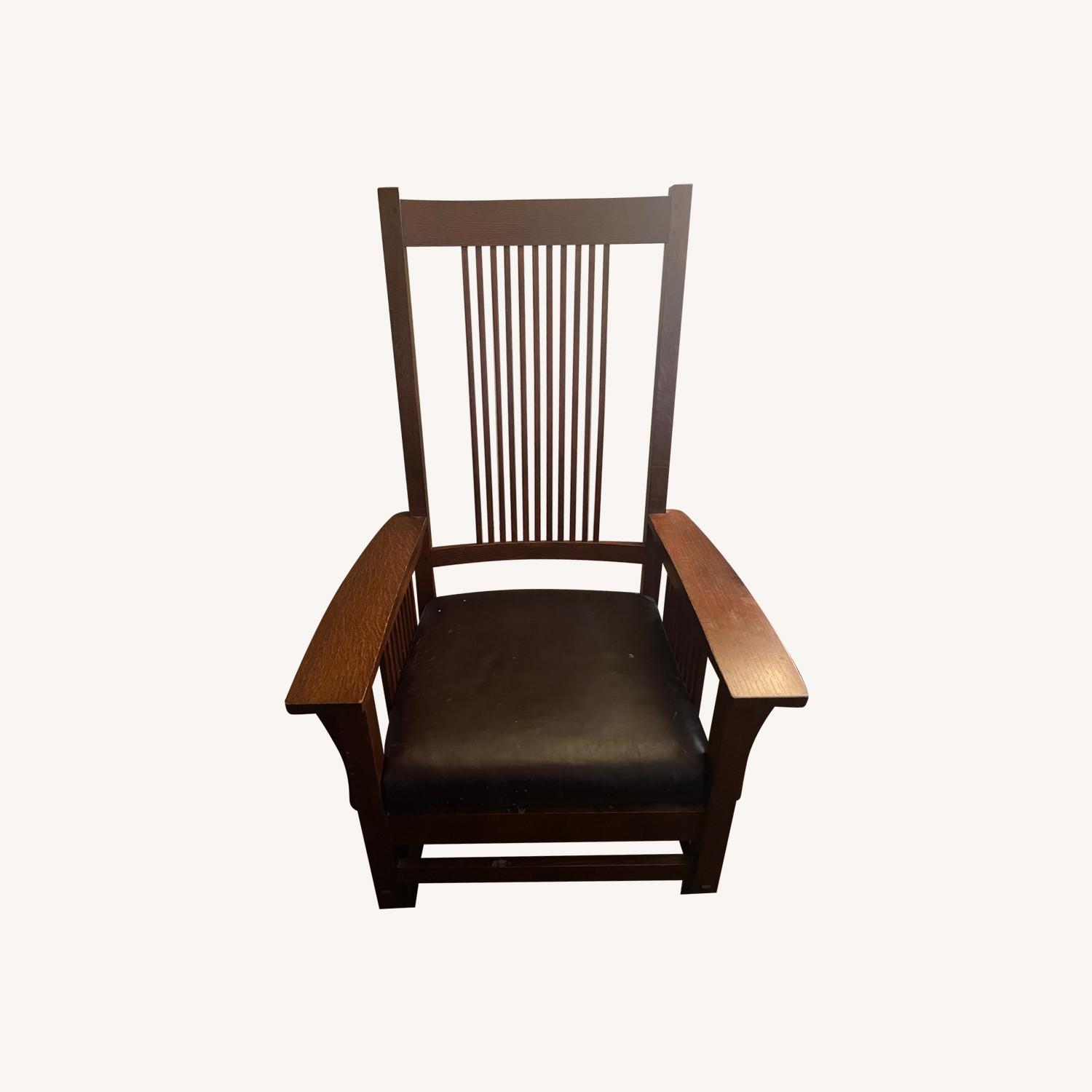 Stickley Rocker with Footstool - image-0