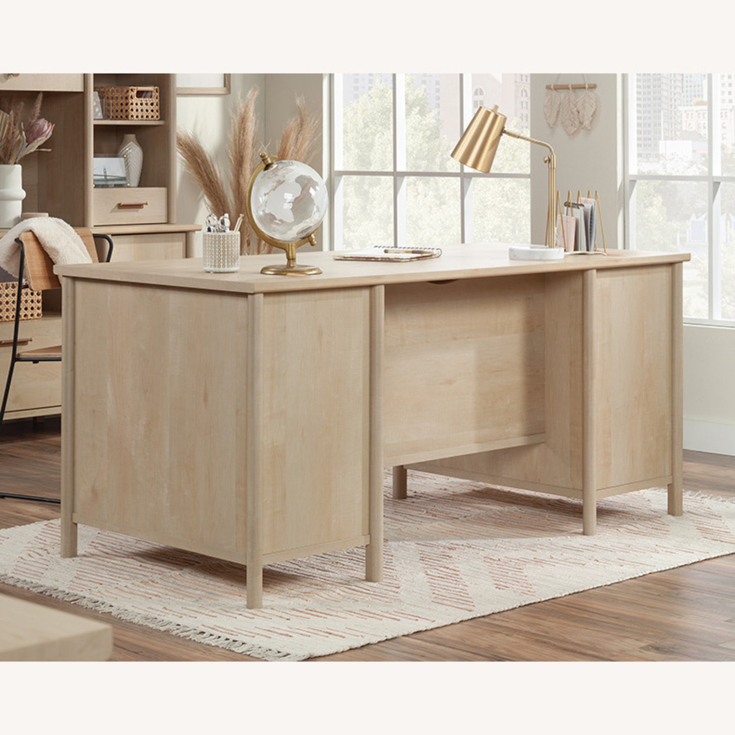 Sauder Whitaker Point Execute Desk - Maple - image-3