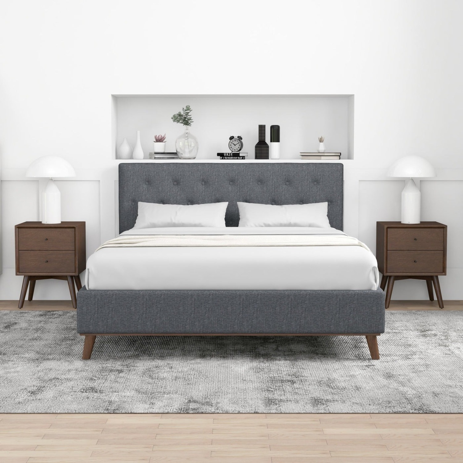 Ashton Queen Dark Gray Bed  - image-2