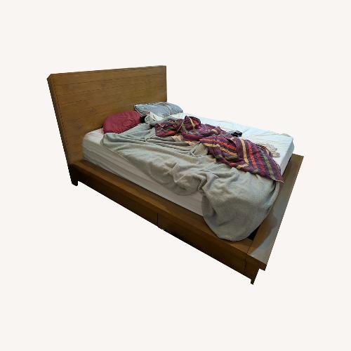 Used Macy's Storage Queen Platform Bed for sale on AptDeco