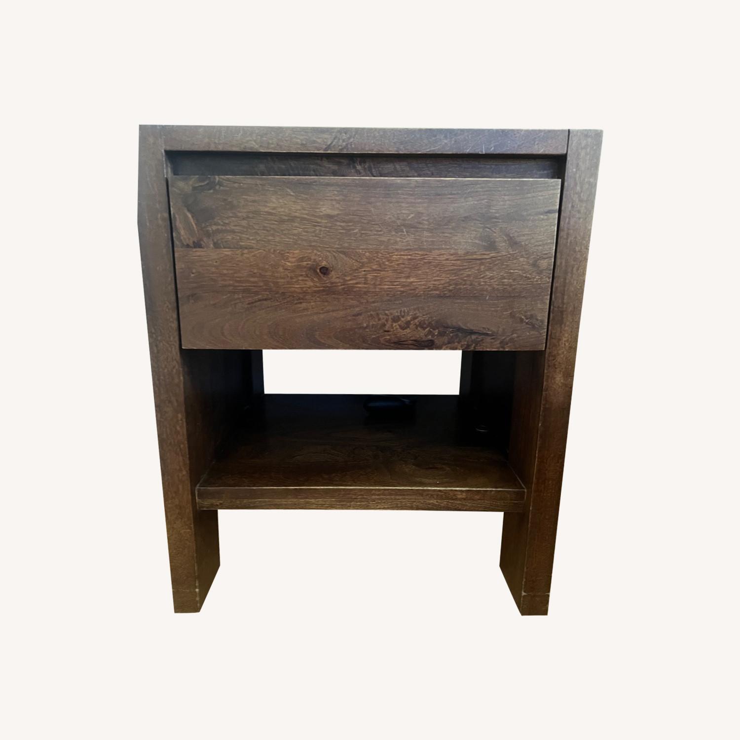 West Elm Boerum Solid Wood Nightstand - image-0