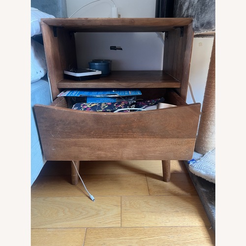 Used Wooden Nightstand with Drawer for sale on AptDeco