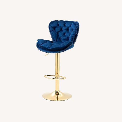 Used Velvet Swivel Adjustable Height Barstools for sale on AptDeco