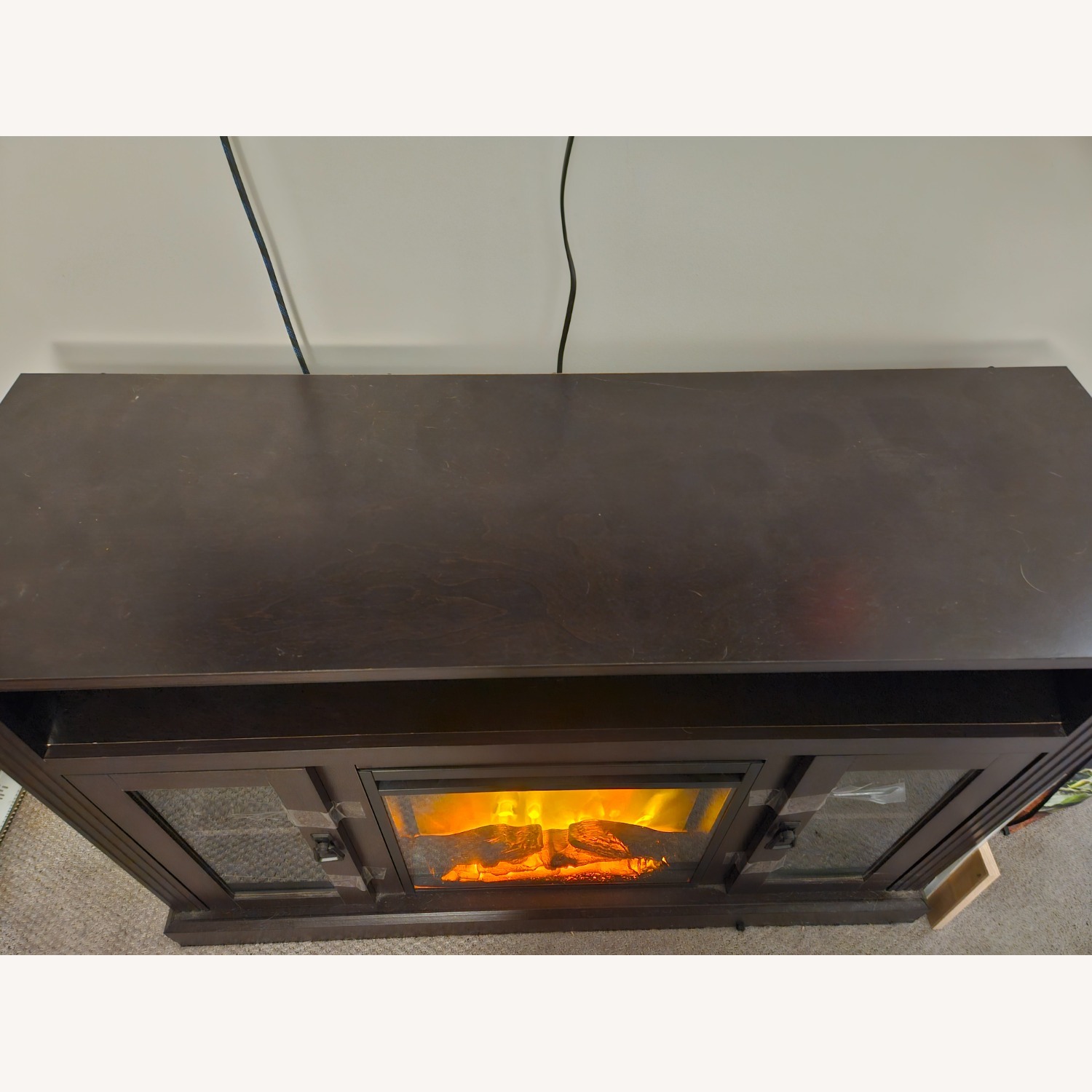 TV Stand with Electric Fireplace Included - image-2