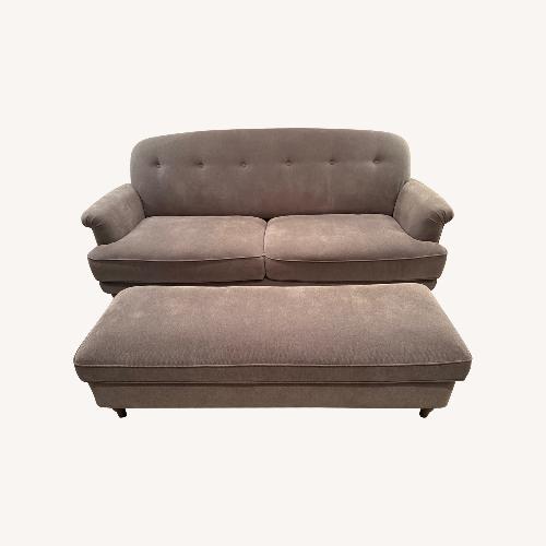 Used IKEA EssebodaCouch + Storage Ottoman for sale on AptDeco