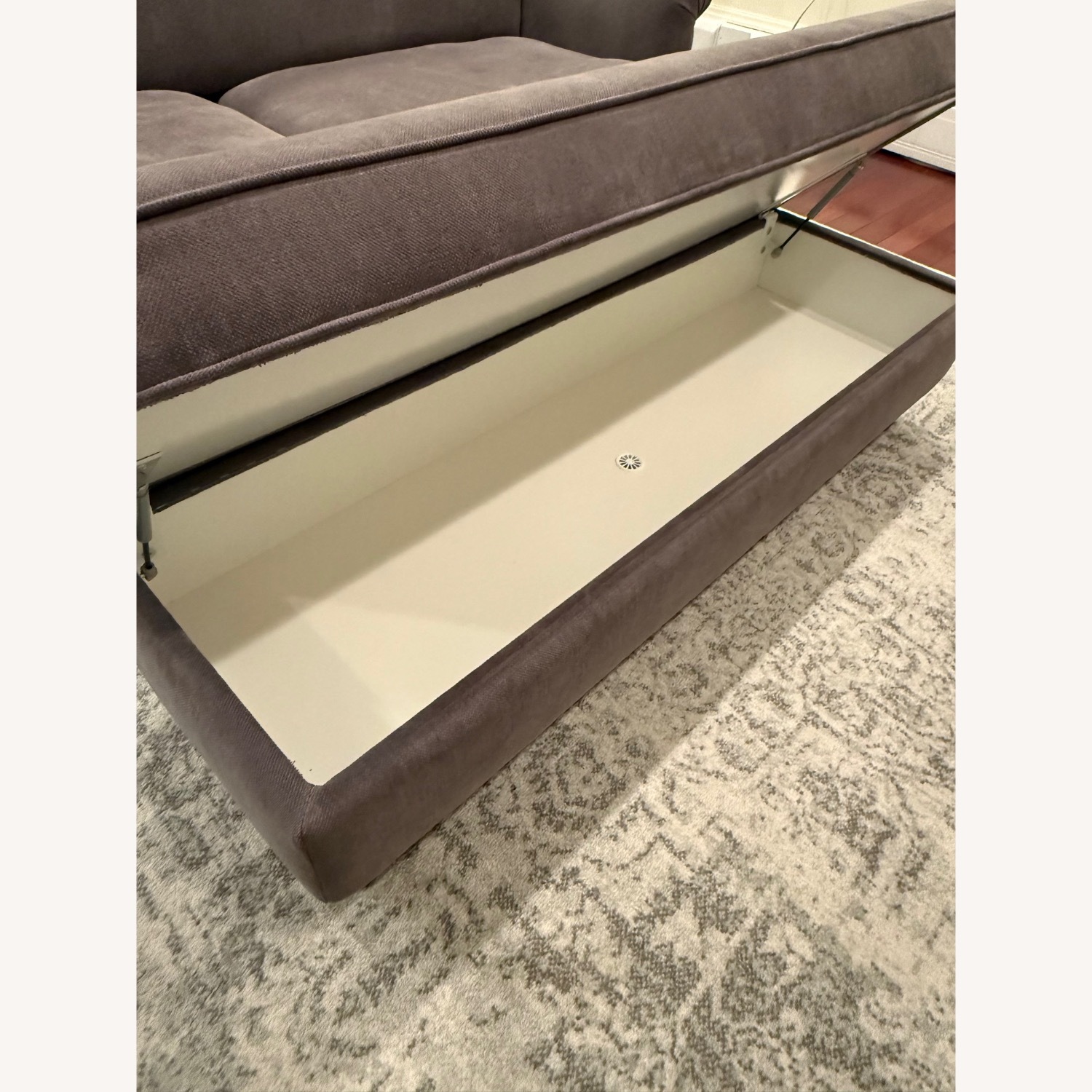 IKEA EssebodaCouch + Storage Ottoman - image-4