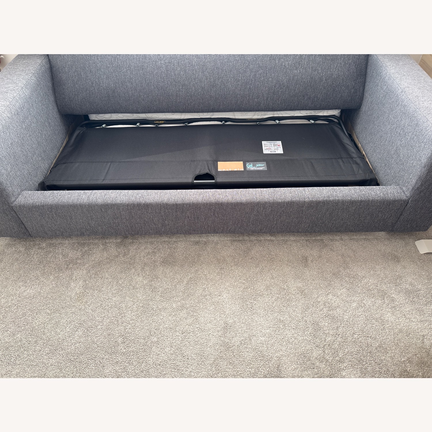 West Elm Graphite Urban Sleeper Sofa - image-3