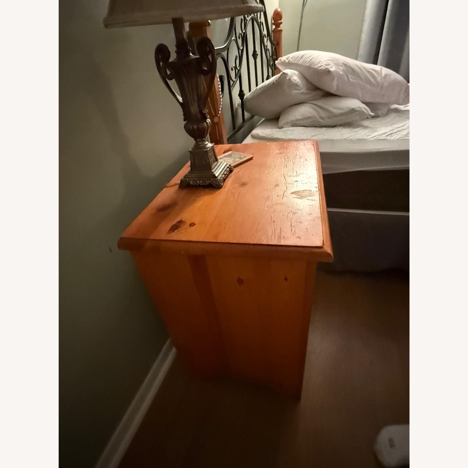  Real Wood Nightstand - image-2