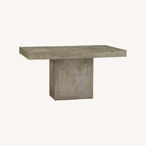 Used CB2 Fuze Concrete Dining Table for sale on AptDeco