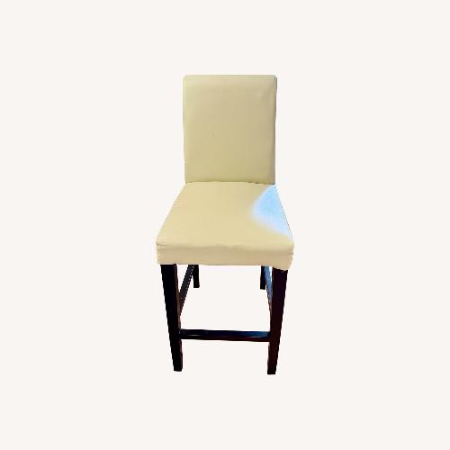 Used Grandin Road Valencia Bar Stool (1 Ivory, 2 Navy) for sale on AptDeco