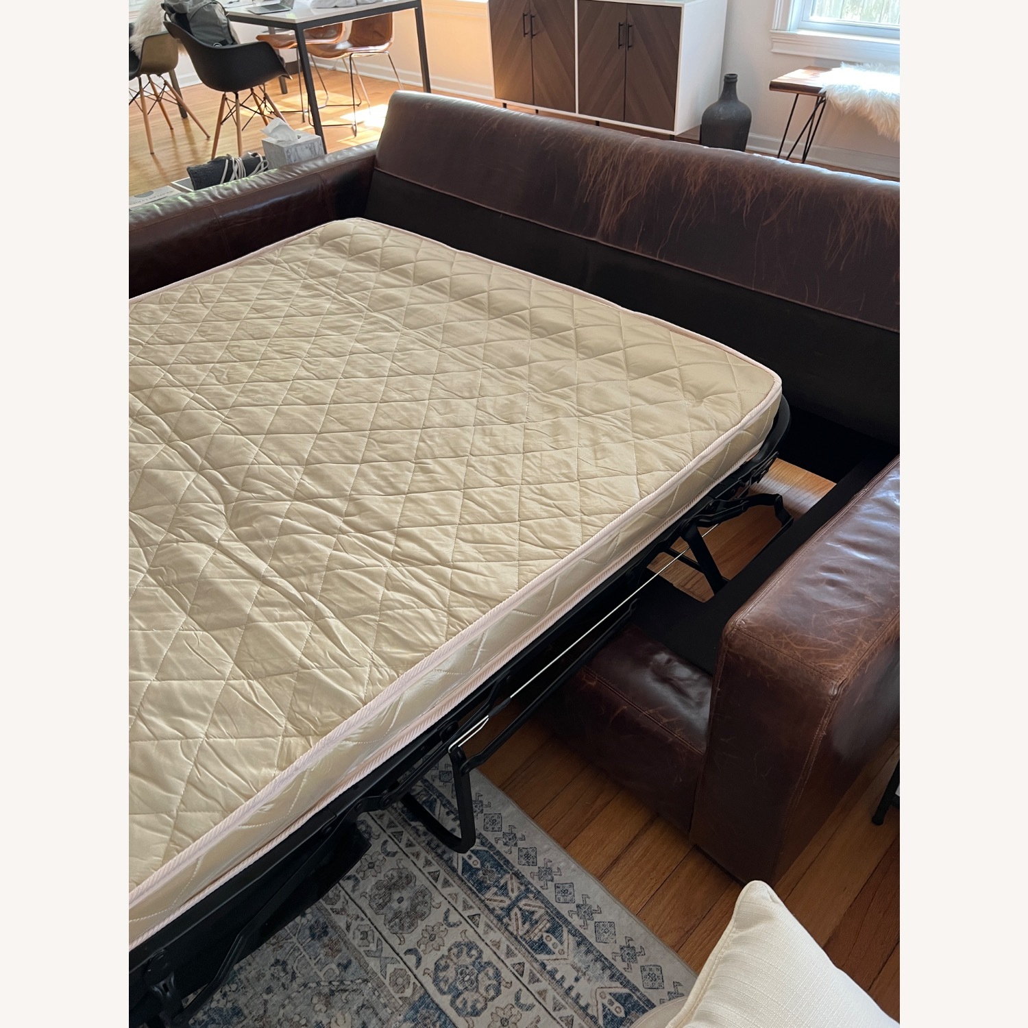 RH Premium Leather Maxwell Sleeper Sofa - image-4