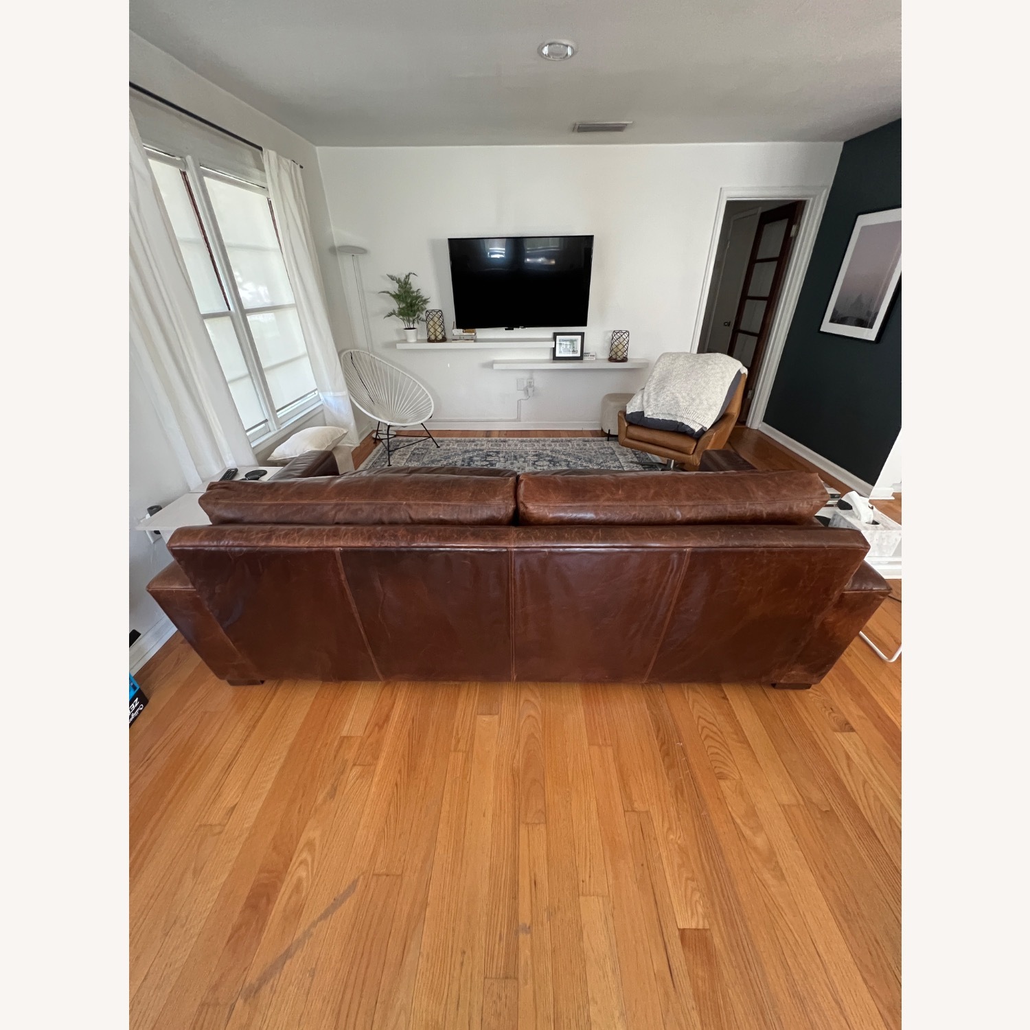 RH Premium Leather Maxwell Sleeper Sofa - image-2