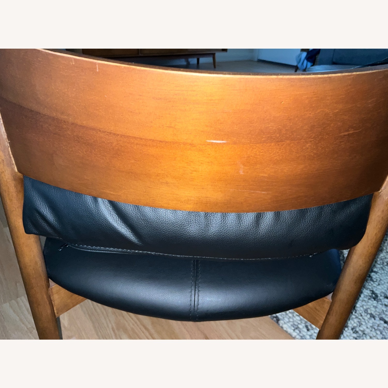 Lento 25" Leather Lounge Chair - Black - image-5