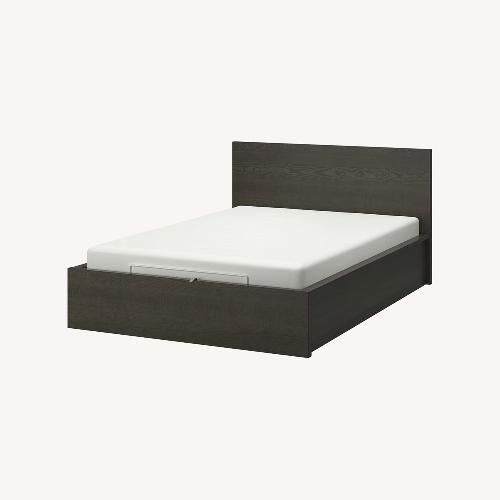 Used IKEA Malm Queen Storage Bed Black for sale on AptDeco