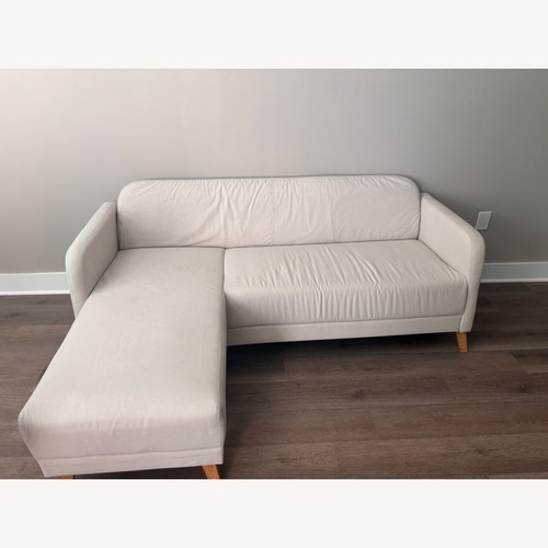 Used IKEA LINANÄS Sofa with Chaise/VISSLE Beige  for sale on AptDeco