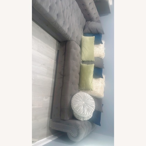 Used Light Grey 2 Piece Sectional  for sale on AptDeco