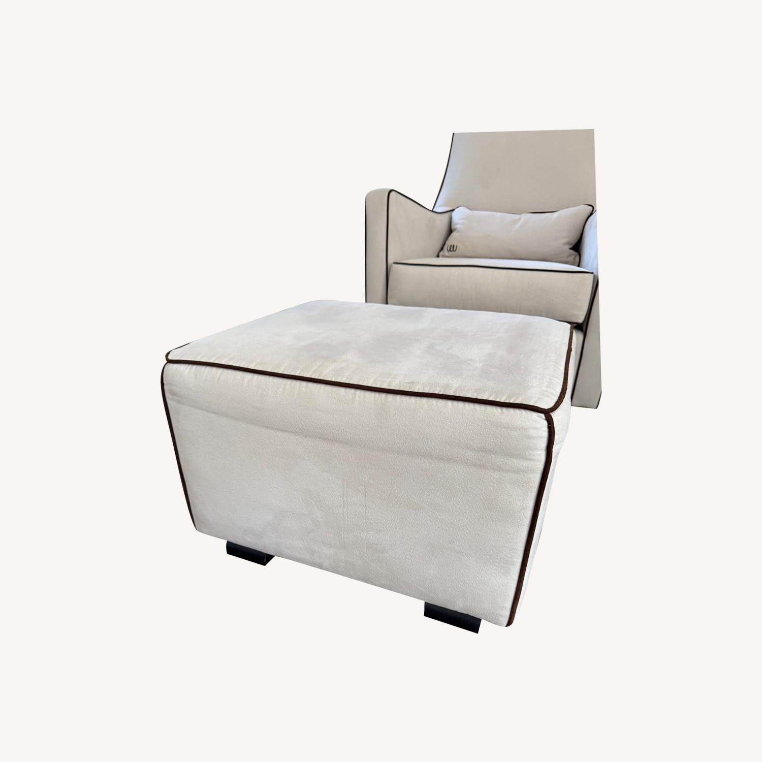 Monte Upholstered Glider Chair And Ottoman  - image-12