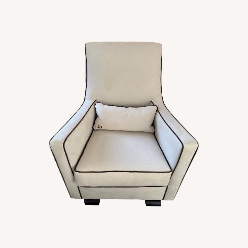 Used Monte Upholstered Glider Chair And Ottoman  for sale on AptDeco