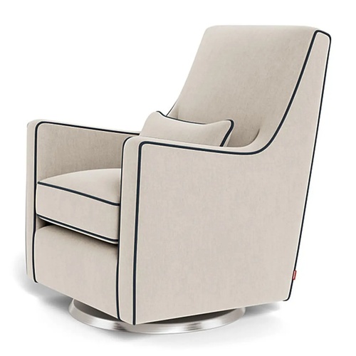 Used Monte Upholstered Glider Chair And Ottoman  for sale on AptDeco