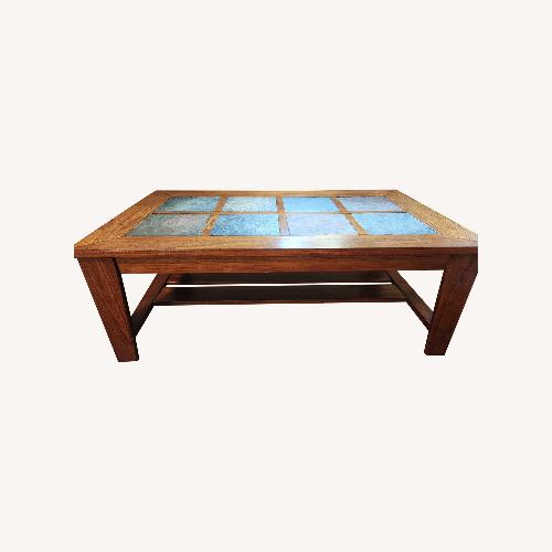 Used Slate Top Coffee Table  for sale on AptDeco