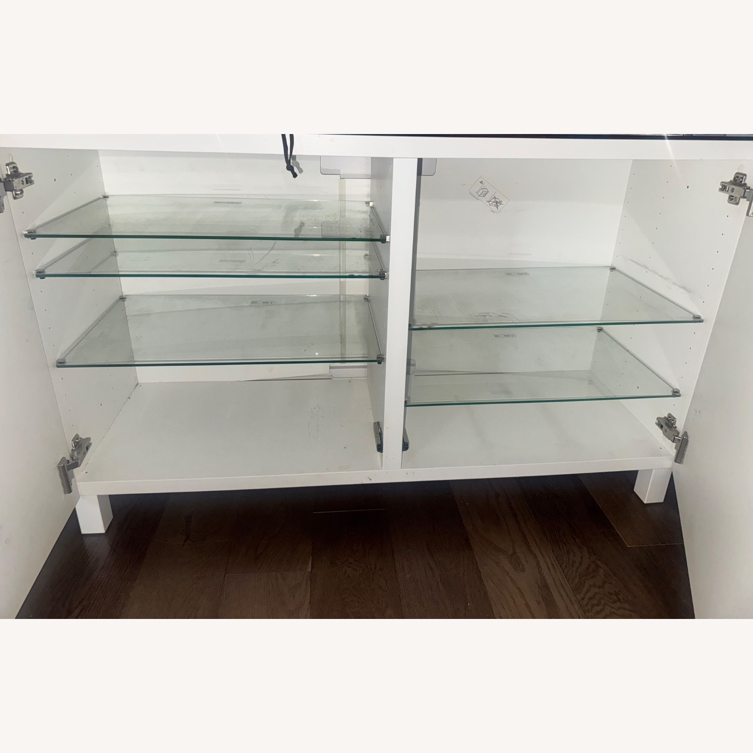 IKEA Besta White TV Stand with Storage - image-5