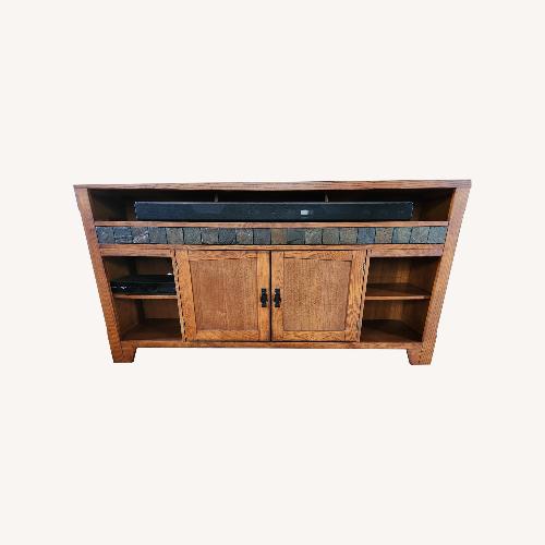 Used Wood and Slate TV Console  for sale on AptDeco