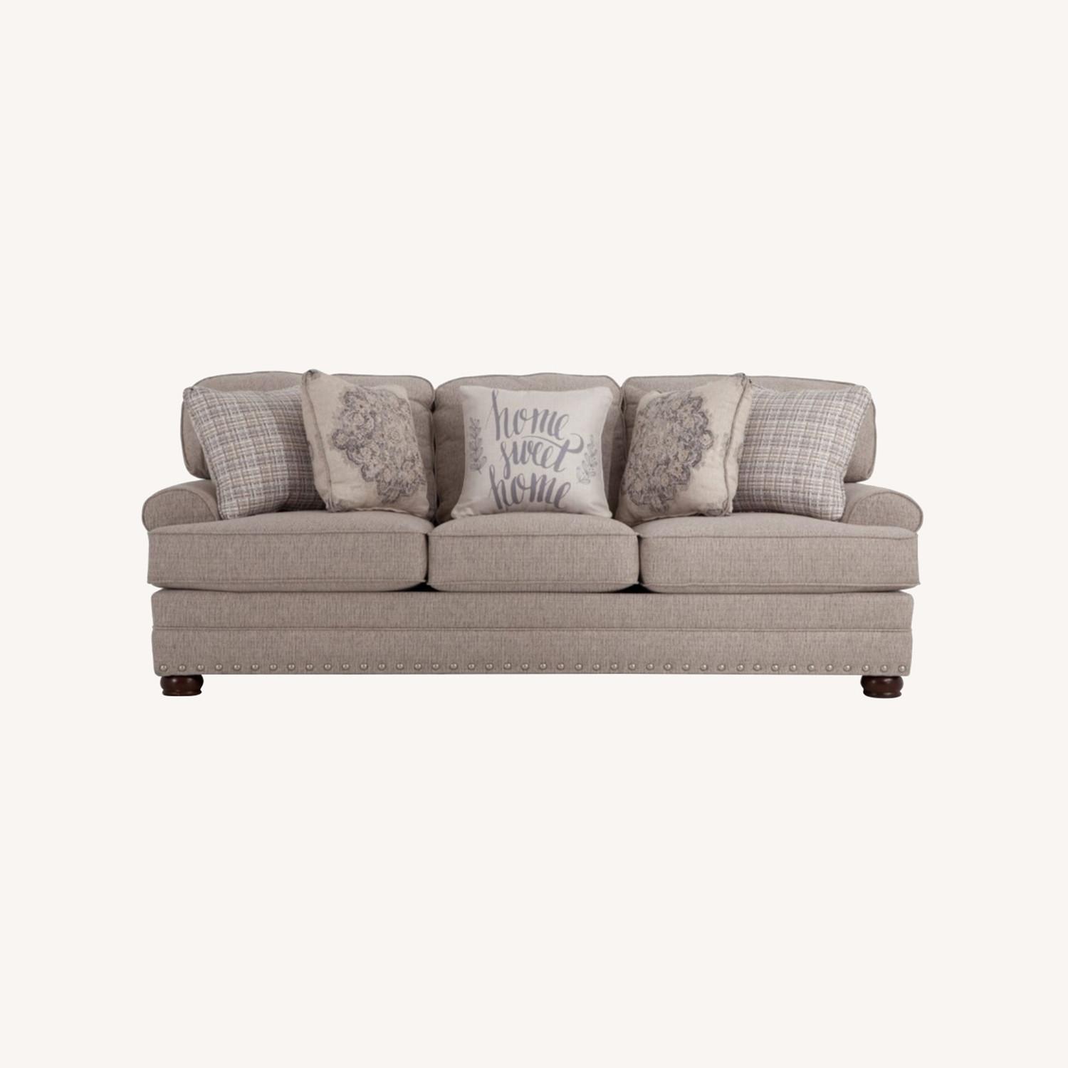 Comfy Gray Couch - image-0