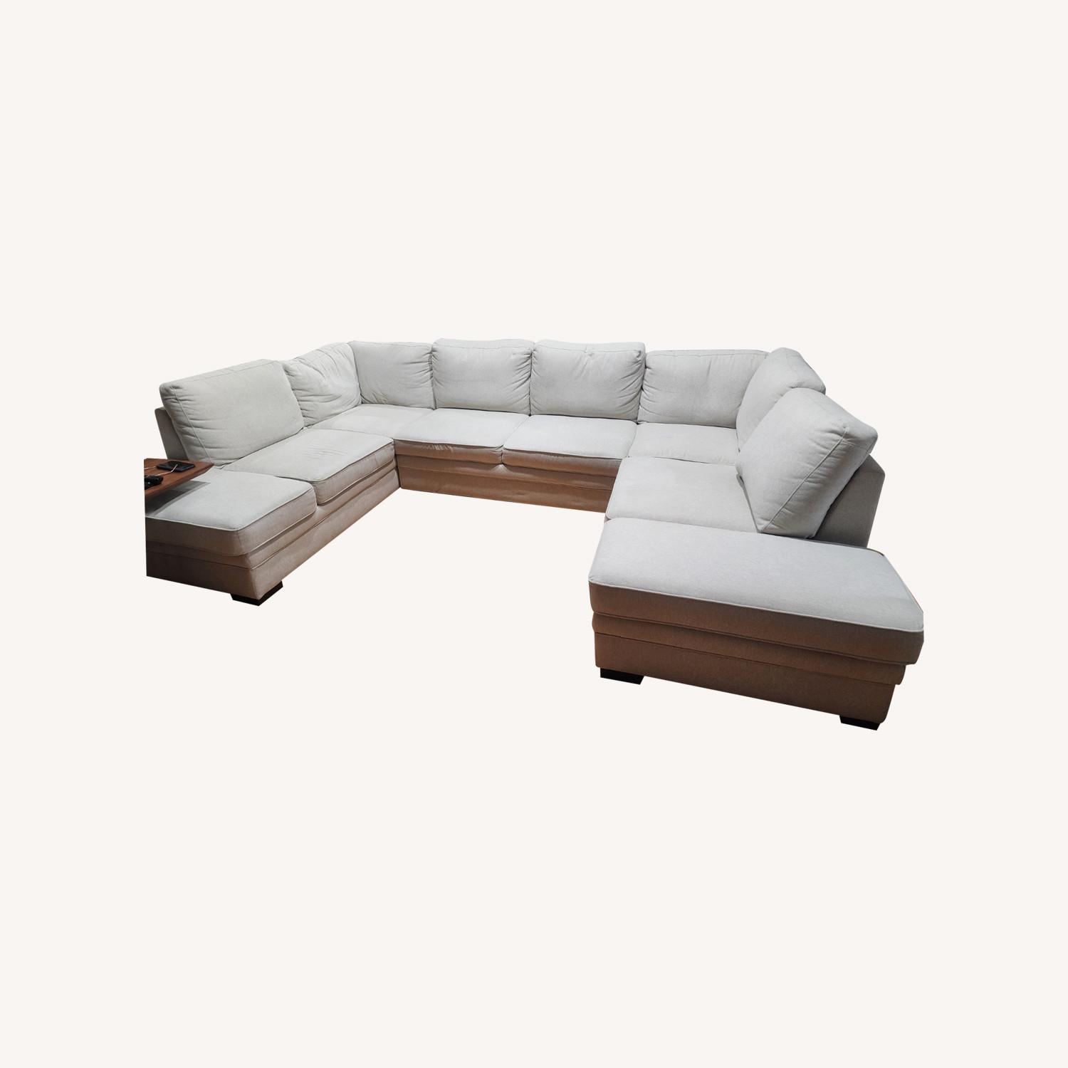 3 piece Sectional Sofa With Pull Out Bed - image-0