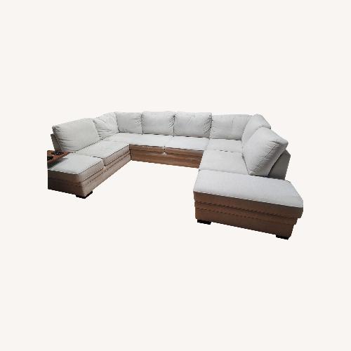 Used 3 piece Sectional Sofa With Pull Out Bed for sale on AptDeco