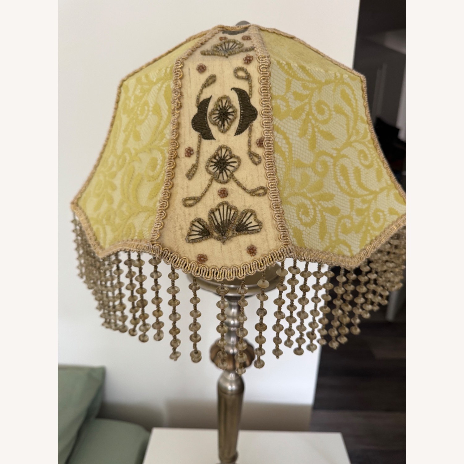 Vintage Fringe Table Lamp - image-4