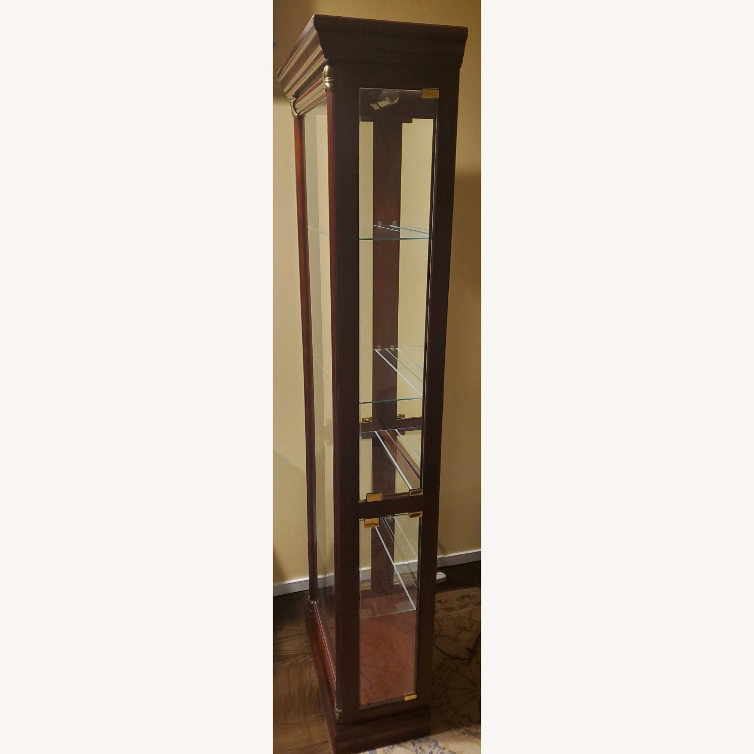 Tall Slim Curio China Display Cabinet - image-2