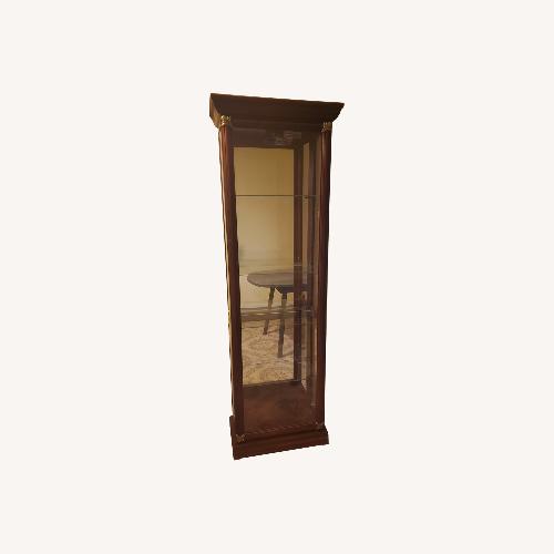 Used Tall Slim Curio China Display Cabinet for sale on AptDeco