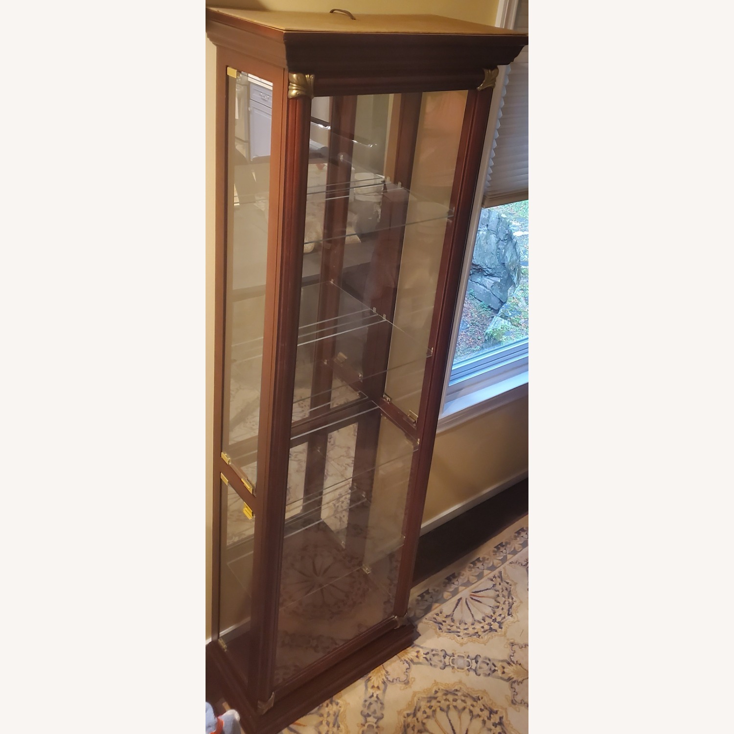 Tall Slim Curio China Display Cabinet - image-3