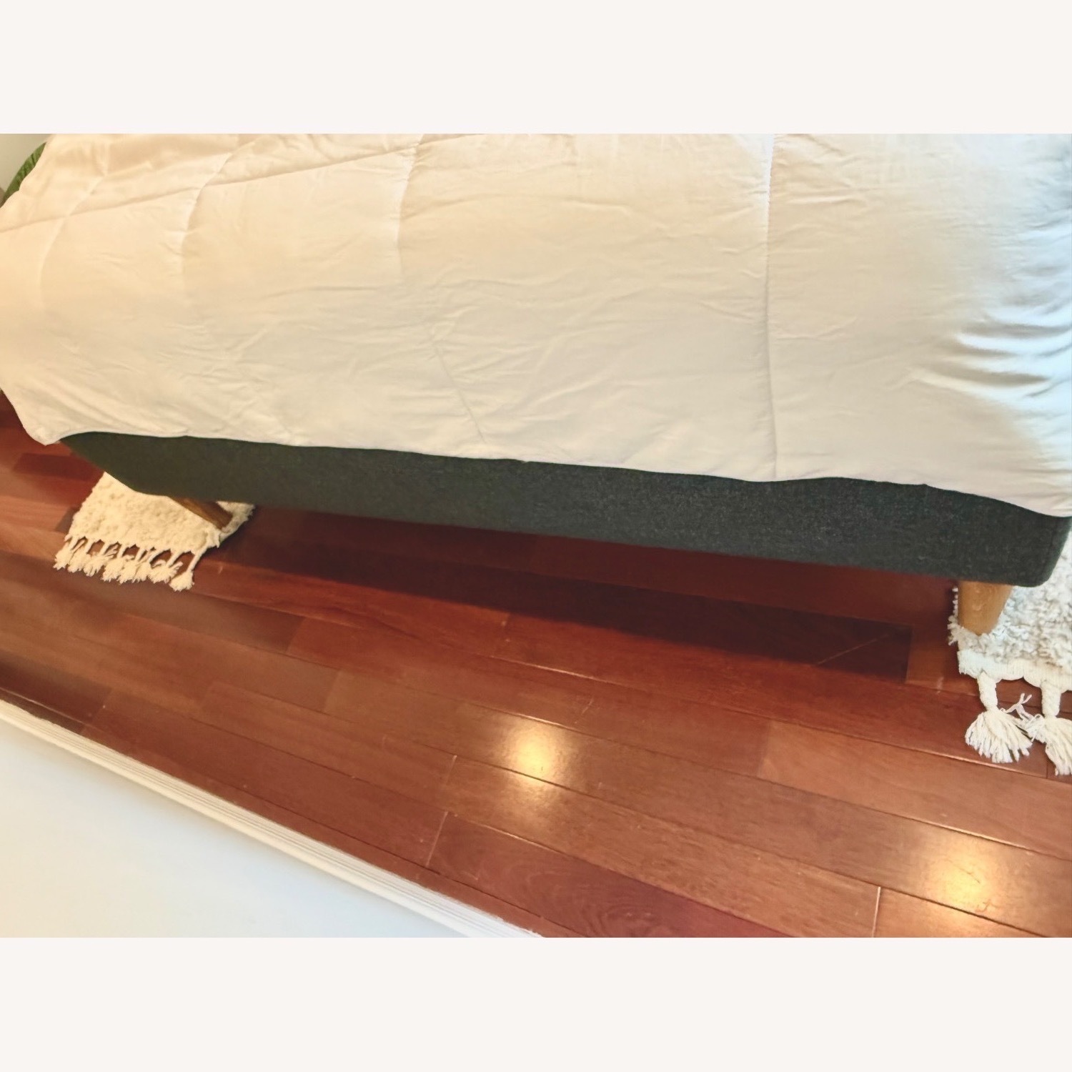 Queen Upholstered Bed Frame/Headboard  - image-5