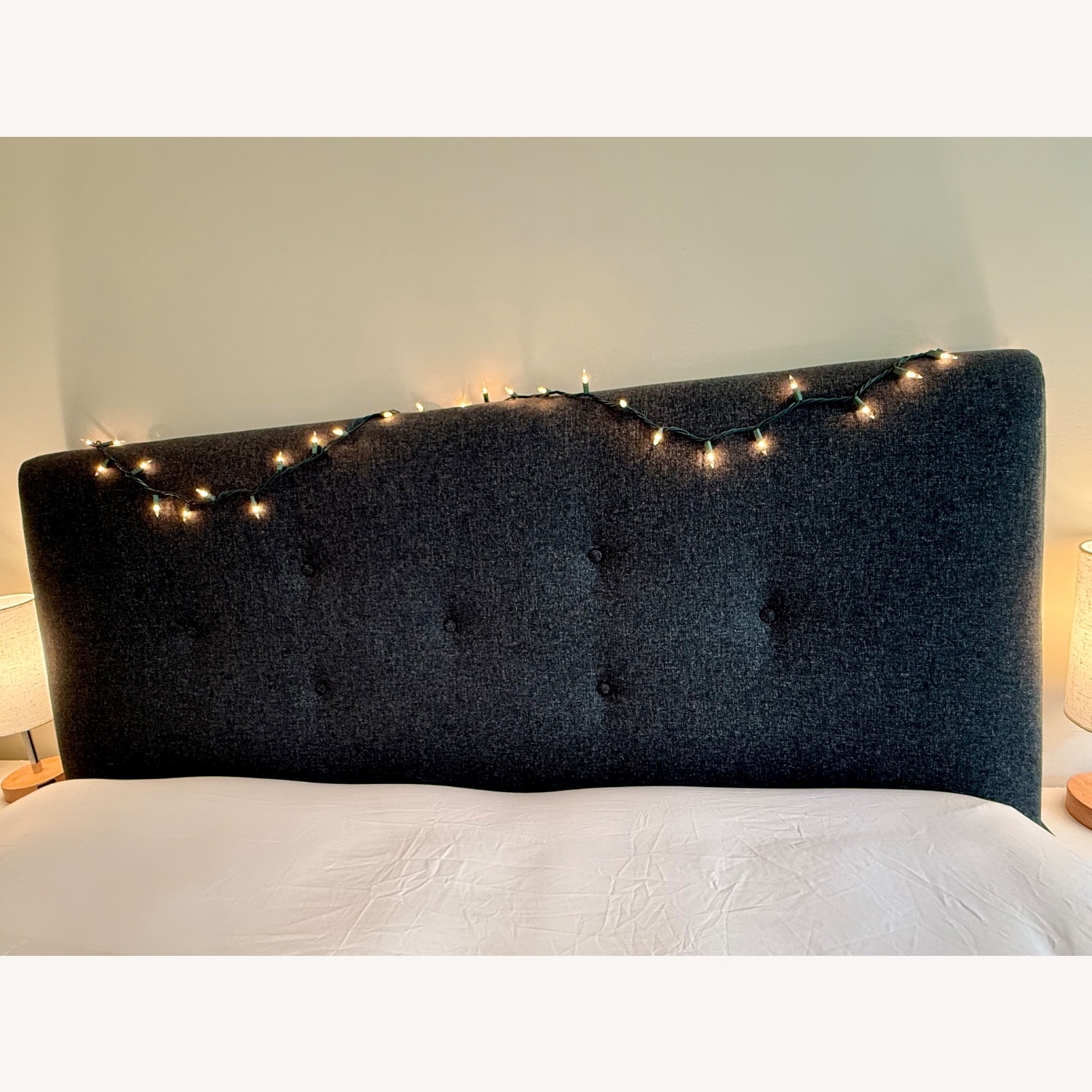 Queen Upholstered Bed Frame/Headboard  - image-2