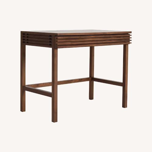 Used DWR Mini Line Desk in Walnut for sale on AptDeco