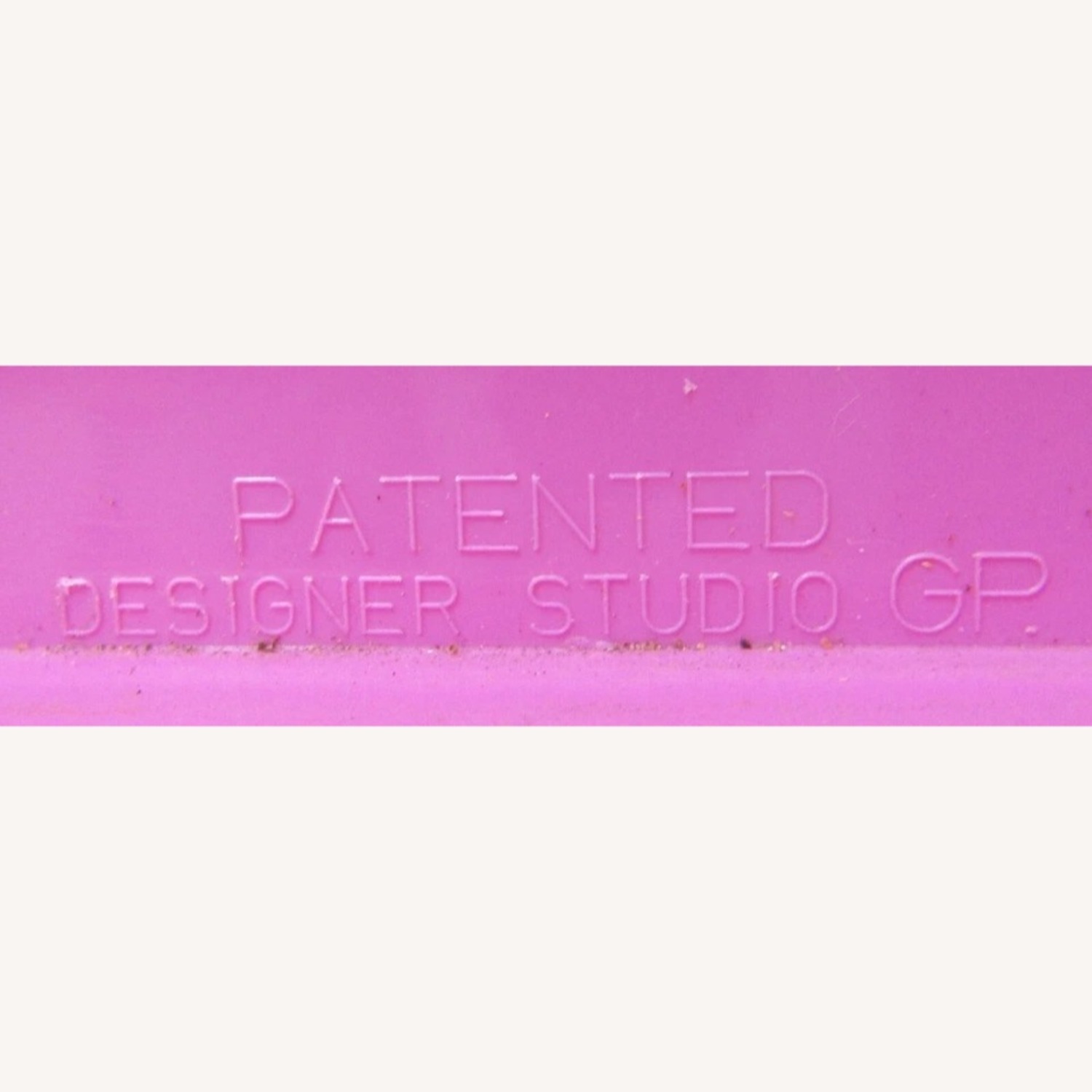 Pair Italian Designer Studio GP Pink Fold Chairs - image-15