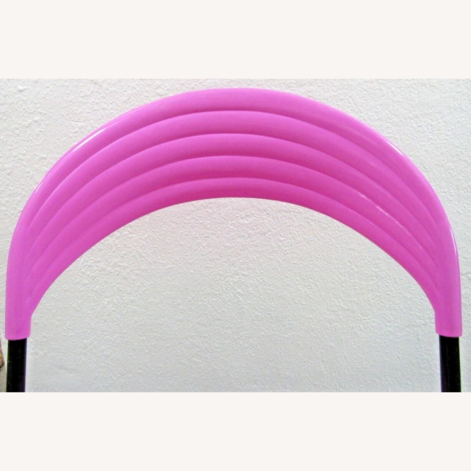 Pair Italian Designer Studio GP Pink Fold Chairs - image-12