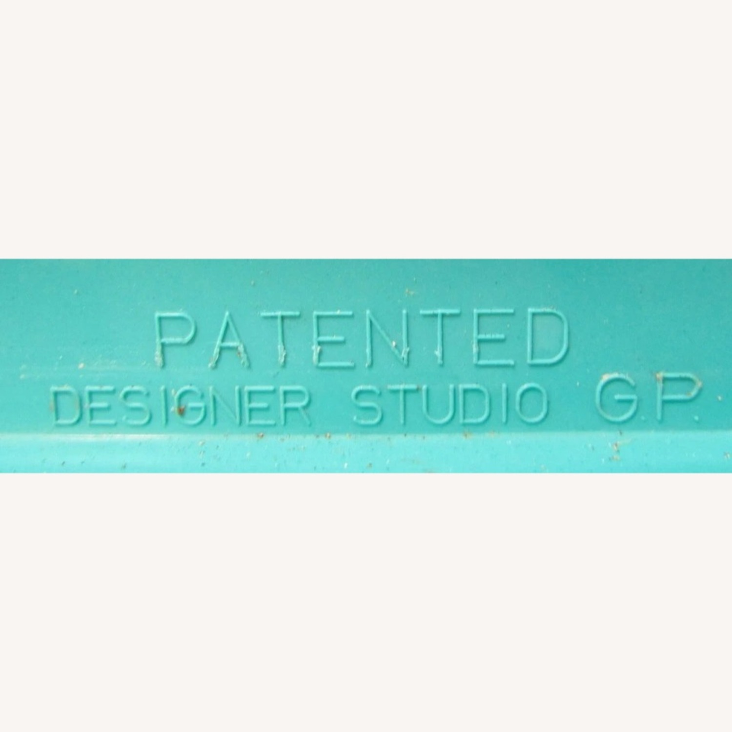 Pair Italian Designer Studio GP Turquoise Chairs - image-14