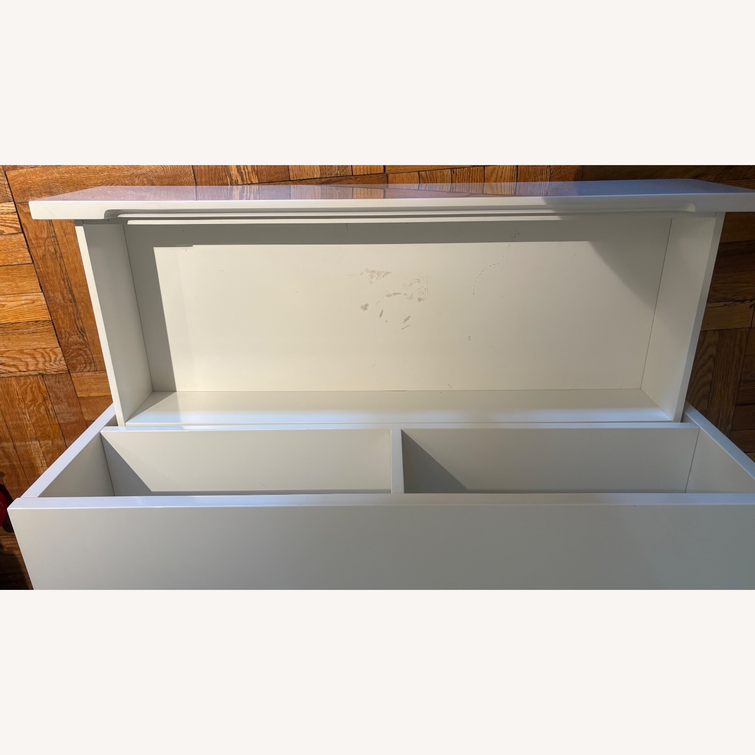 CB2 Chill White Lacquer Media/TV Console - image-4