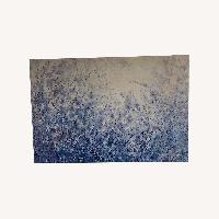Blue Garden on Canvas