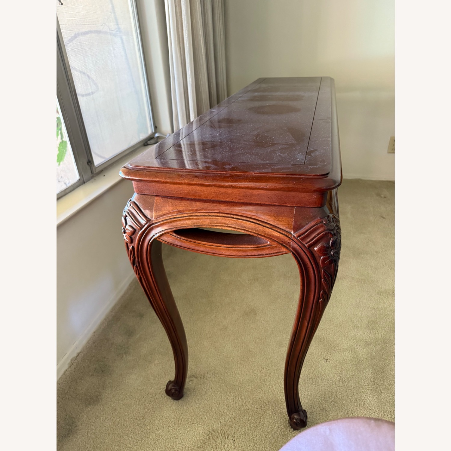 Cherry Wood Console Table - image-3