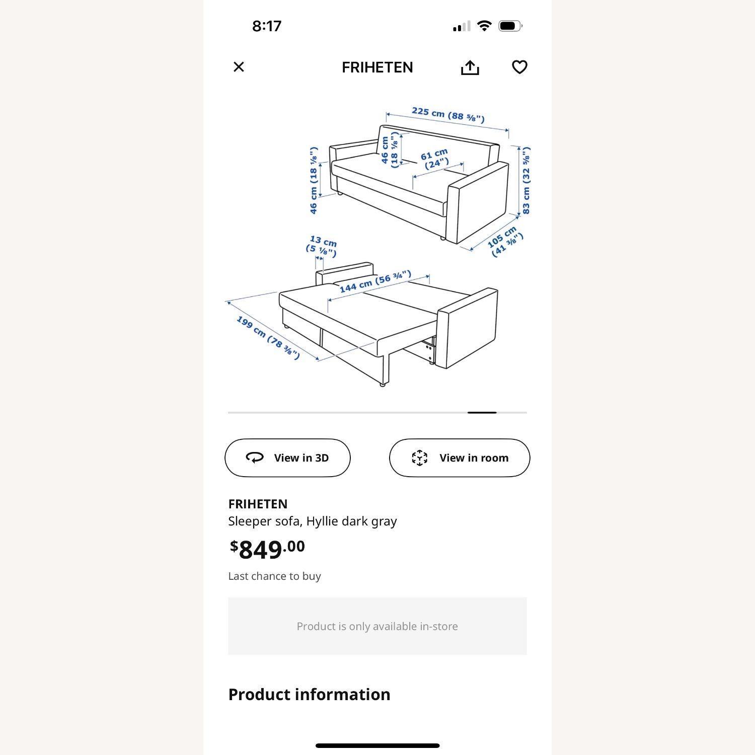 IKEA Friheten Sleeper Sofa - image-7