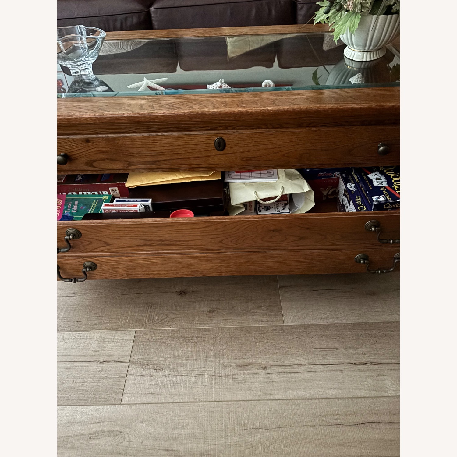 Bassett Wood and Glass Coffee Table  - image-2