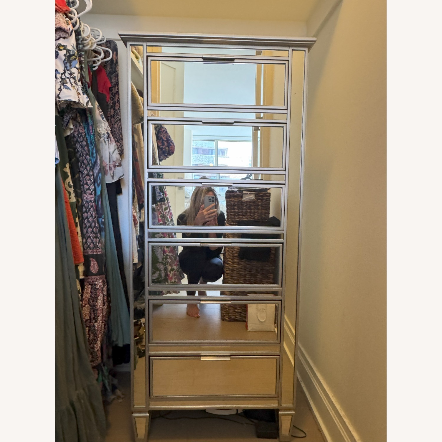 Pottery Barn Park Mirrored Dresser - image-1