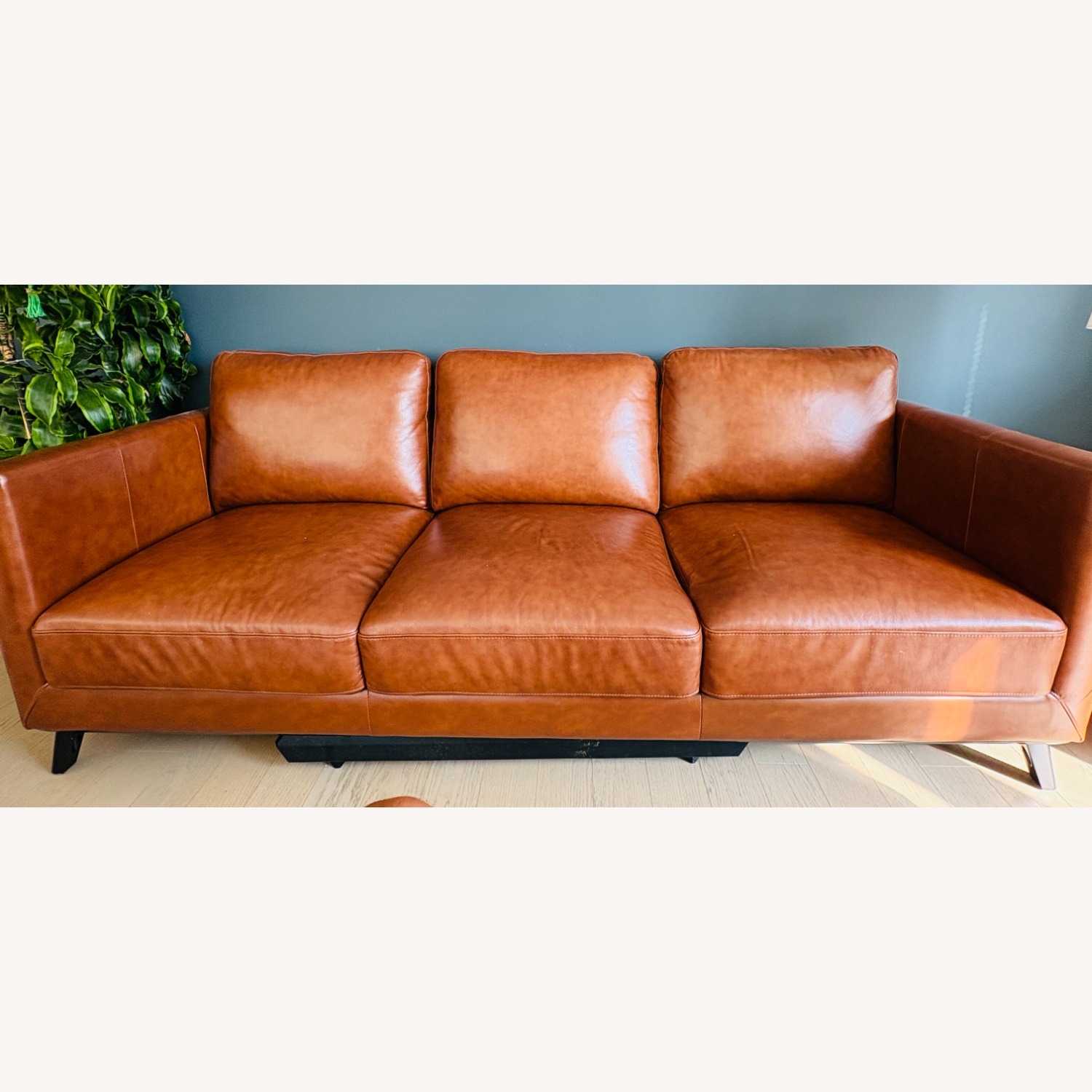 Abbyson - Astoria Leather Sofa - Brown - image-2