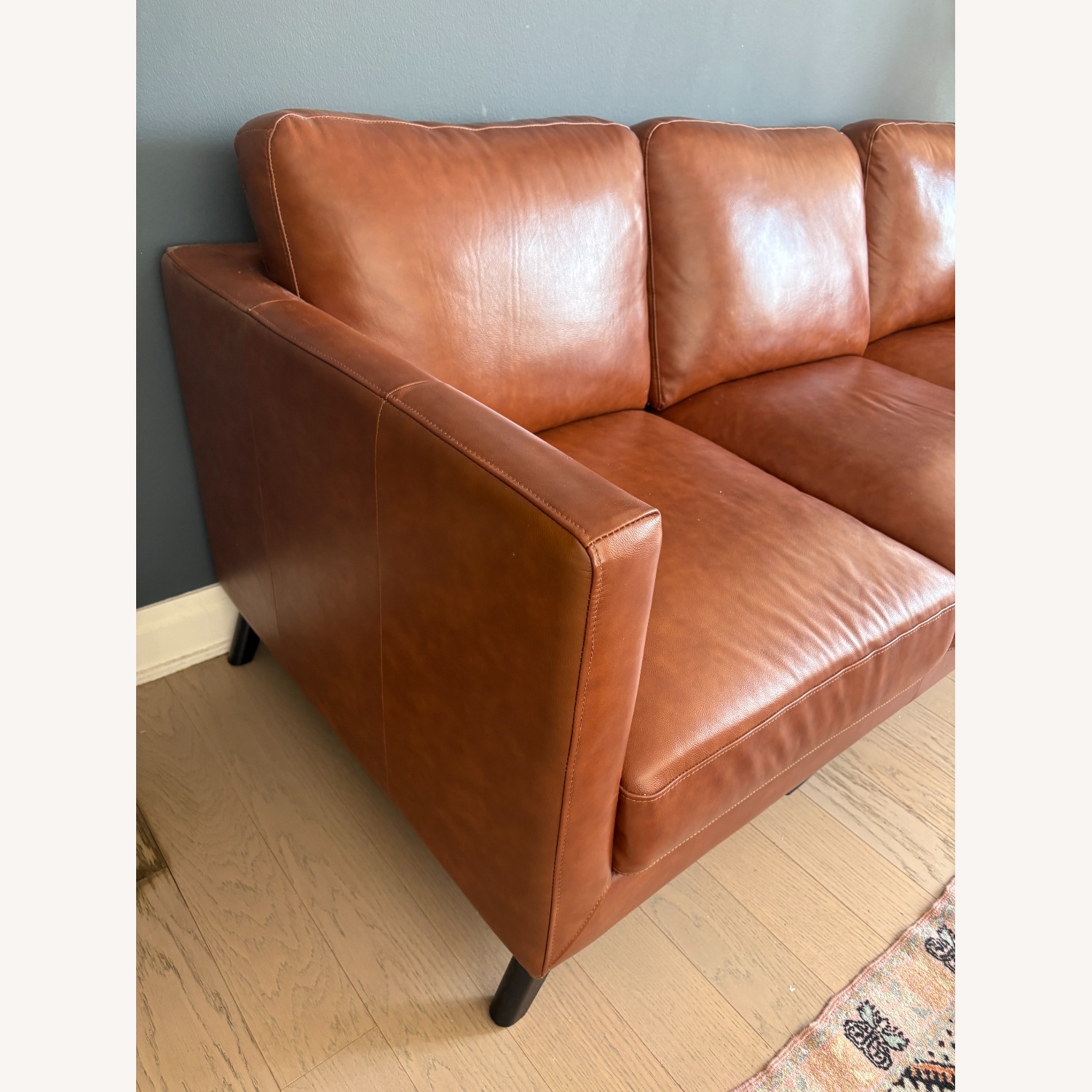 Abbyson - Astoria Leather Sofa - Brown - image-3